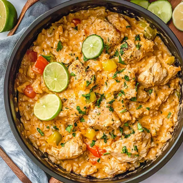 One Pot Queso Chicken and Rice: Creamy Comfort Food Delight