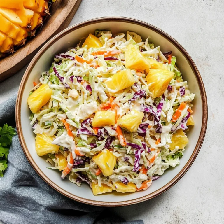 Pineapple Coleslaw: A Refreshingly Sweet Delight