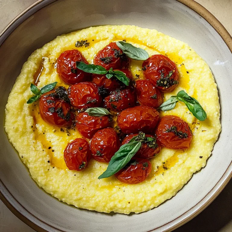 Savory Herbed Polenta & Roasted Tomato Bake: Comforting D…
