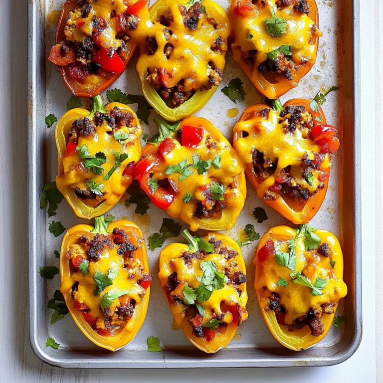 Skinny Bell Pepper Nacho Boats: Guilt-Free Indulgence