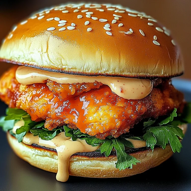 Spicy Chicken Sandwich with Creamy Homemade Sauce: A Flav…