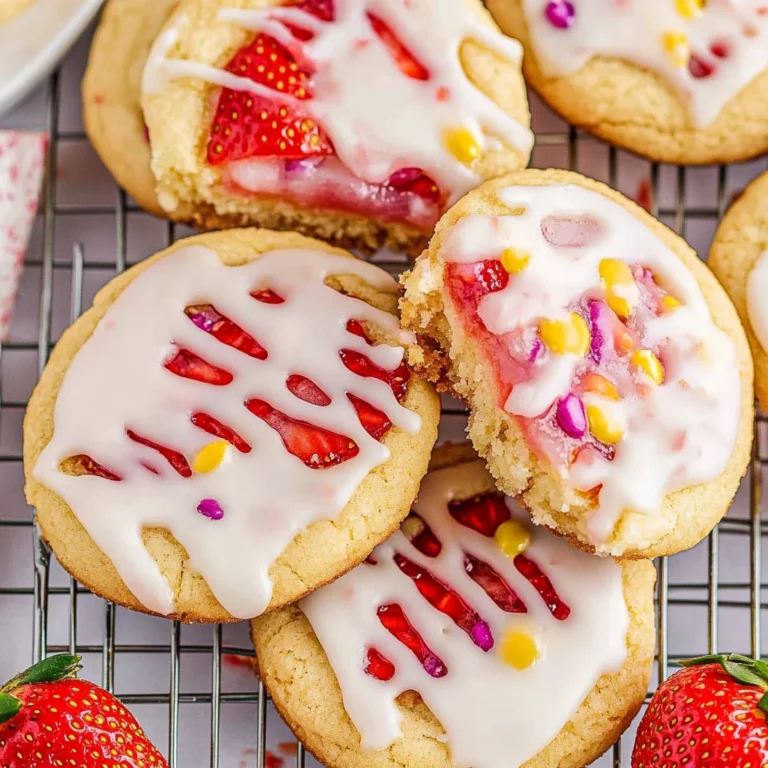 Strawberry Pop Tart Sugar Cookies: Sweet Nostalgia Awaits