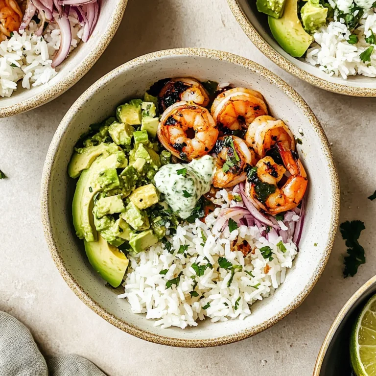 Zesty Shrimp & Avocado Rice Bowls: Flavor Explosion Awaits