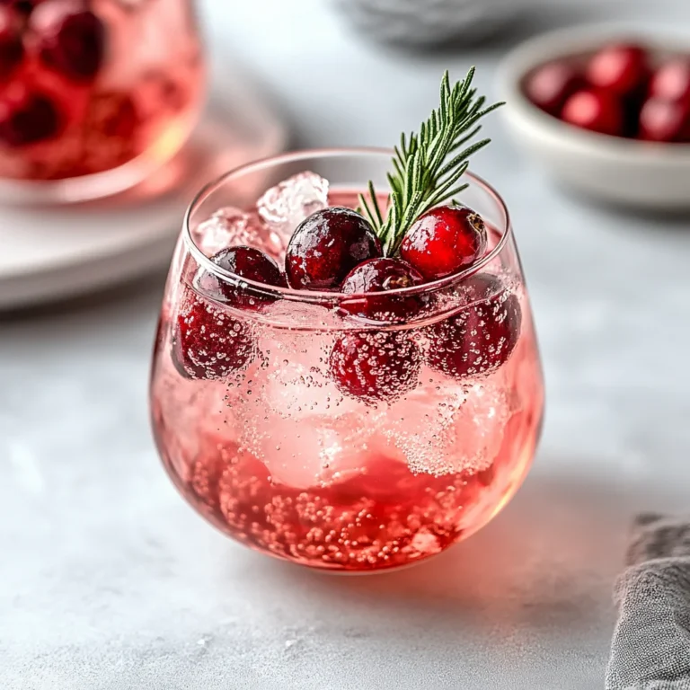 Festive Christmas Cranberry Spritzer: Celebrate in Style