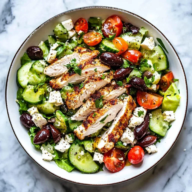 Greek Salad with Chicken: Refreshing Summer Delight