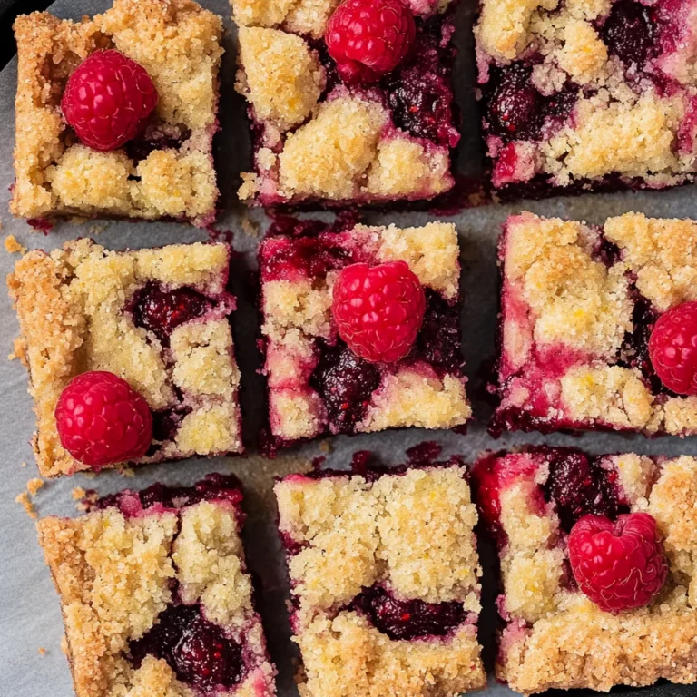 Lemon Raspberry Bars: A Zesty Delight to Savor