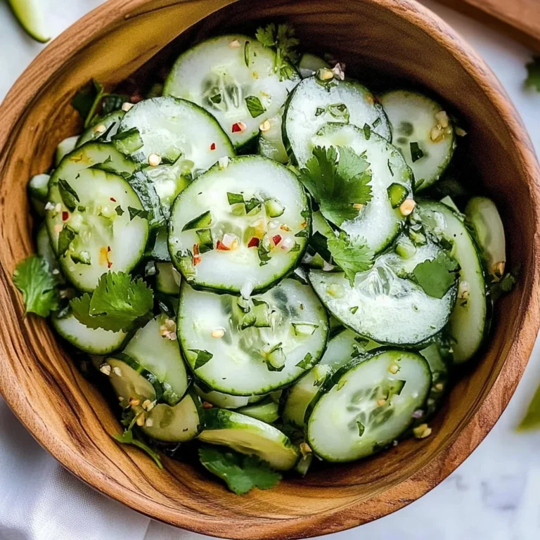Mexican Cucumber Lime Salad: Refreshingly Zesty Delight