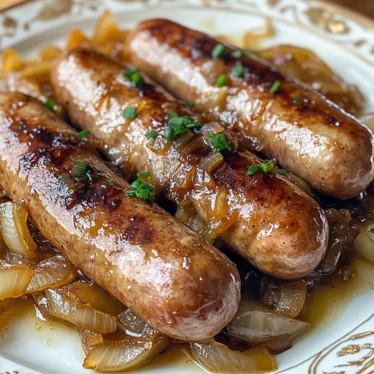 Oven Braised Beer Brats with Caramelized Onions: Irresist…