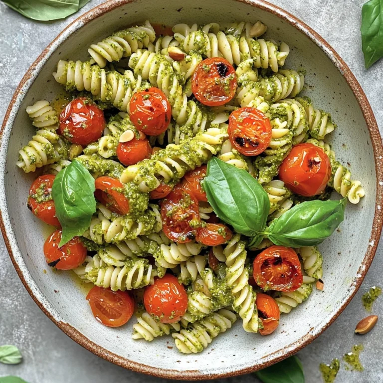 Pesto Pasta with Roasted Tomatoes: A Cozy Delight