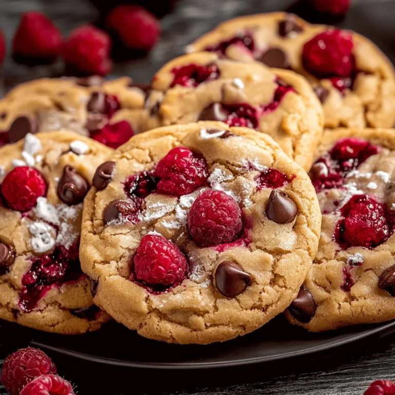Raspberry Chocolate Chip Cookies: Chewy and Irresistible
