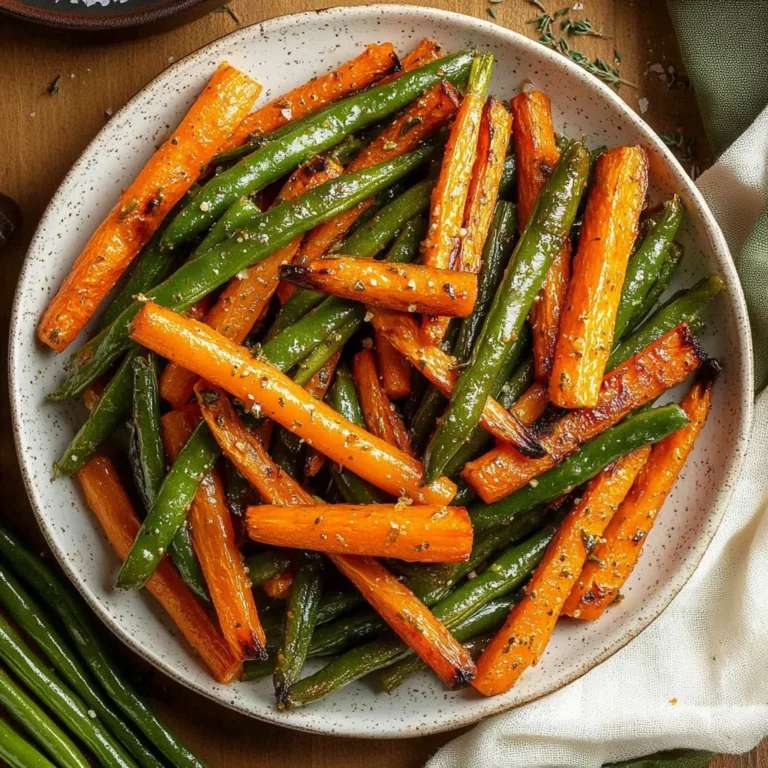 Roasted Carrots Green Beans: A Flavorful Side Dish Delight