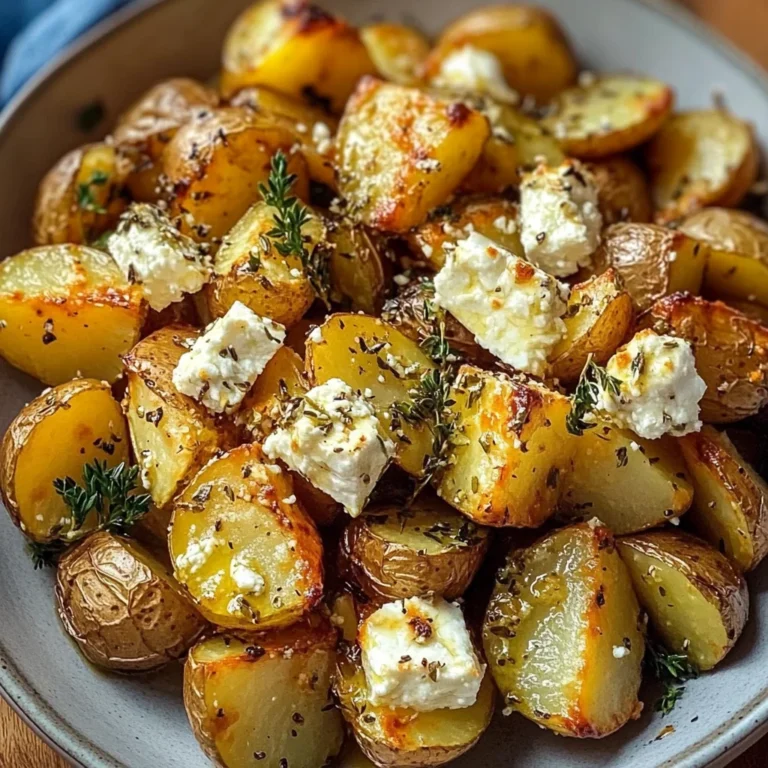 Roasted Potatoes with Baked Feta and Garlic: Irresistible…
