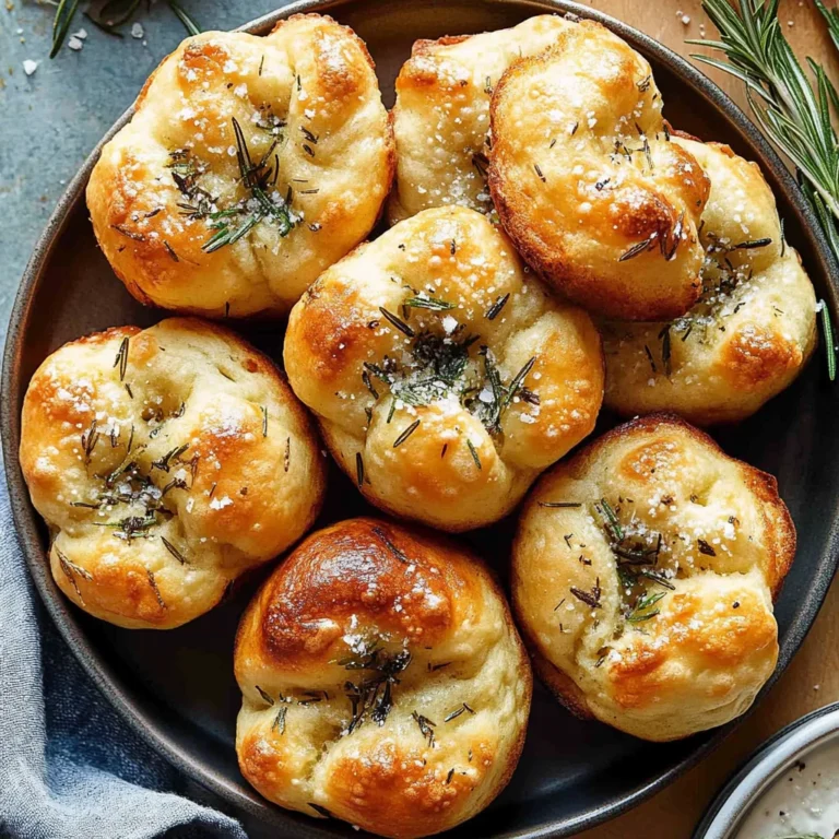 Rosemary Garlic Focaccia Muffins: Fluffy and Irresistible