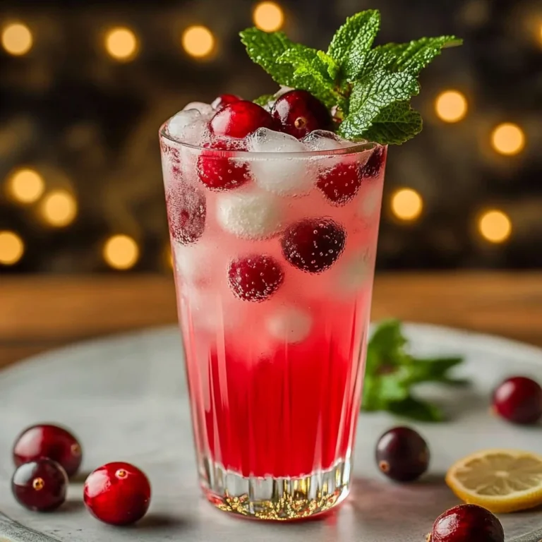 Vanilla Cranberry Crush Mocktail Recipe: Refreshing & Fes…